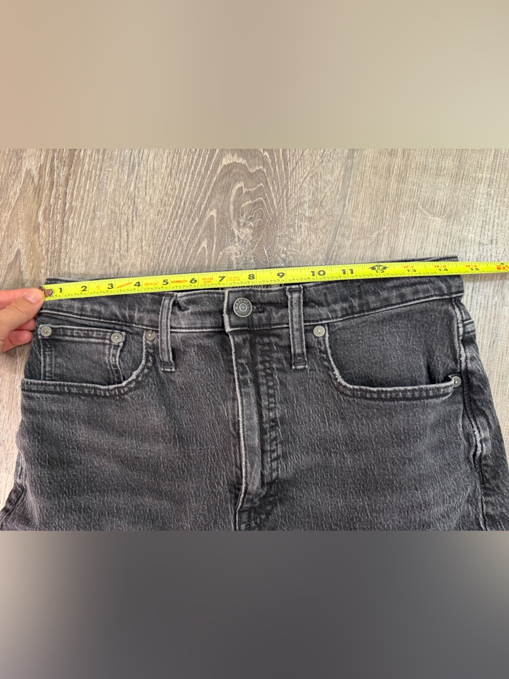 Madewell Black Raw Hem Balloon Jeans Size 28 - Picture 3 of 8